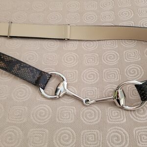 Via Spiga Genuine Italian Leather High Fashion Belt. Adjustable Size